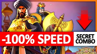 100 Movement Speed COMBO Saladin Richard ActiveampPassive stacking  Rise of Kingdoms ROK Fleisch [upl. by Ahsiak]