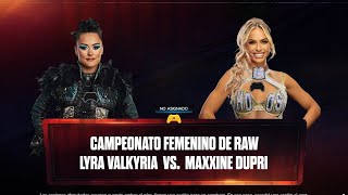 WWE 2K24 LYRA VALKYRIA VS MAXXINE DUPRI AT BAD BLOOD WWE BADBLOOD [upl. by Sadnac]