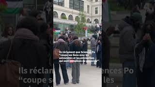 Sciences Po Paris  des manifestants propalestine évacués [upl. by Roger]