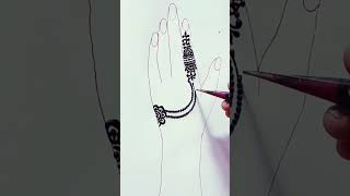 Easy mehndi design for back hand [upl. by Deeas]