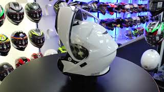 Shoei Neotec 3 Flip Front Helmet White [upl. by Pejsach]