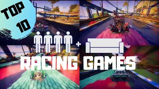 BEST 4 Player Splitscreen Racing Games on PS4  PS5  Couch Coop  Multiplayer [upl. by Nosnarb723]