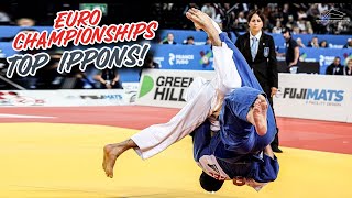 TOP IPPONS  European Judo Championships 2023 [upl. by Laenahtan]