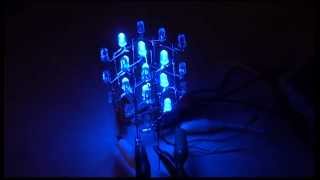 LED Cube 3x3x3  Arduino [upl. by Notgnirrab]