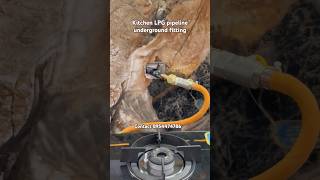 Kitchen LPG pipeline underground fitting  kitchen gas fitting underground shorts raise interiors [upl. by Goldsworthy92]