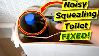 Best FIX Noisy Squealing Toilet EVER Fill Valve Sounds [upl. by Agace]