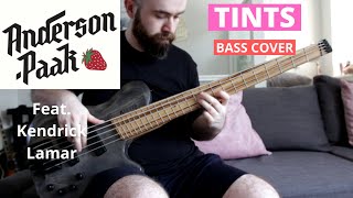 Anderson Paak Feat Kendrick Lamar  TINTS  Bass Cover [upl. by Adriana]