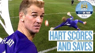 Joe Hart Scores and Saves Penalty v Roma [upl. by Nagap300]