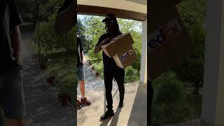 FedEx Delivery Man Saves the Package [upl. by Suzette]