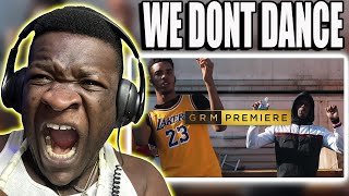 American Rapper Reacts To  M24 x Stickz  We Don’t Dance Music Video  GRM Daily REACTION [upl. by Glialentn]