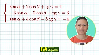 Sistema de Equações  1 Exercício de Álgebra Linear [upl. by Edecrem]