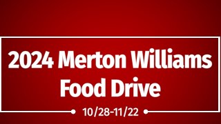 2024 Merton Williams Food Drive [upl. by Esirrehc]