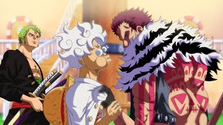 The best battle in One Piece Yonko Luffy Gear 5 VS Katakuri  Anime One Piece Recaped [upl. by Lyrpa]