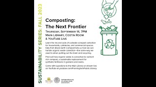 Sustainability Series Composting The Next Frontier [upl. by Chevy539]