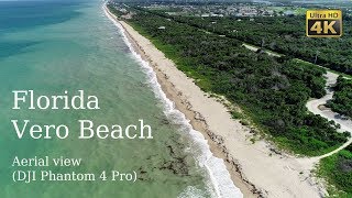 Treasure Shores Park Vero Beach Florida USA 4K UHD drone aerial view DJI Phantom 4 Pro [upl. by Aniled]