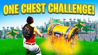 ONE CHEST CHALLENGE in Fortnite Battle Royale [upl. by Enomys]