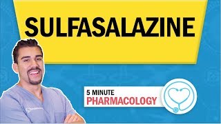 Pharmacology  Sulfasalazine nursing RN PN NCLEX [upl. by Eislek68]