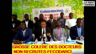 LEDEBATVGROSSE Crise DOCTORALELa FECODARCI VEUT la décision spéciale du Docteur Alassane Ouattara [upl. by Mroz739]