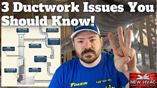 3 HVAC Ductwork ISSUES Homeowners NEED To Know [upl. by Idnil]