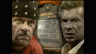 Story of The Undertaker vs Mr McMahon  Survivor Series 2003 [upl. by Schnapp]