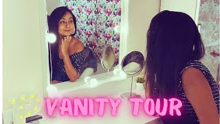 My Dream makeup Vanity Tour 2021  Ikea Vanity  Makeup Vanity Ideas India  Ikea Furniture Tour 😍 [upl. by Tnilc]