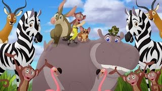 Lion Guard Makin Hippo Lanes  Beshte and the Hippo Lanes HD Clip [upl. by Darees356]