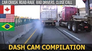 Dash Cam Compilation USA Canada Brazil Car Crashes in America 2017  2018  17 [upl. by Aleka47]