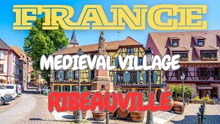 Walking Tour of Ribeauvillé 🇫🇷 The most picturesque alsatian village [upl. by Tarrsus]