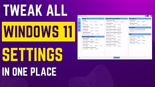 Tweak all of your Windows 11 settings in one place with Windows 11 Fixer [upl. by Eceirehs315]