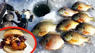 Bluegill Catch n Cook The BEST Fish Sandwich [upl. by Bedad]