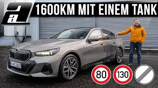 2024 BMW 520d 197PS 400NM G60  SO wenig verbraucht er wirklich  80 vs 130 vs VOLLGAS [upl. by Roselle]