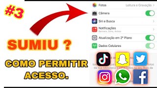 COMO PERMITIR ACESSO AOS APLICATIVOS NO IPHONE  CORRIGIR O BUG DO IOS [upl. by Shanleigh]