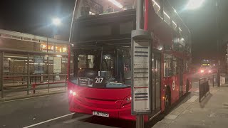 LAST WEEK Arriva London LJ61CFO T223 on Route 217 111124 [upl. by Quigley]