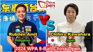 Rubilen Amit VS Chihiro Kawahara  2024 WPA 9Ball China Open  Last 8 [upl. by Ottinger]