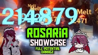 Rosaria showcase and build in Genshin Impact [upl. by Aniaz]