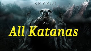 How to get all the Katanas in Skyrim [upl. by Clift]