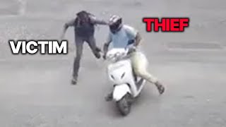 Motorcycle Thieves Who Failed Miserably [upl. by Ahsietal]