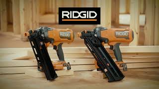 RIDGID 18V Brushless Framing Nailer  R09894B amp R09895B [upl. by Anelak]