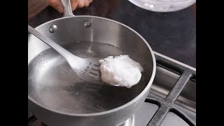 Alton Brown Makes the Perfect Poached Egg  Food Network [upl. by Sirap733]