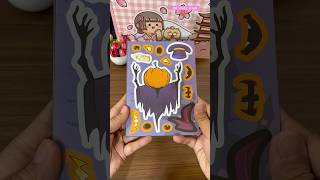 ASMRDIYDecorate with sticker book Halloweenshorts shortsfeed sticker asmr halloween diy [upl. by Nwahs]