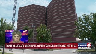 Former Oklahoma Co Jail employee accused of smuggling contraband into the jail [upl. by Tepper]