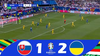 Slovacia vs Ucraina 12  UEFA Euro 2024  Repere ale meciului [upl. by Lemrahs]