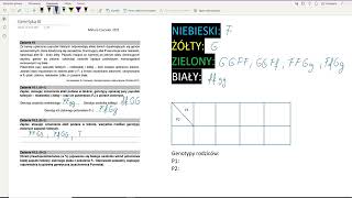 Zadania Maturalne Biologia  Genetyka 3 [upl. by Millie108]