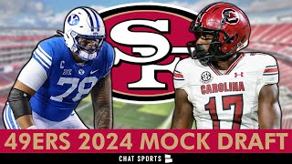 2024 49ers Mock Draft 7Round San Francisco 49ers Draft Picks For 2024 NFL Draft After NFL Combine [upl. by Hurst]