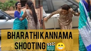 Bharathi kannamma serial latest promo shooting video [upl. by Lletnahc]