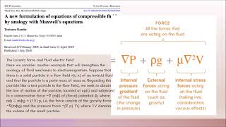 Electromagnetic Analogy For Fluid Flow [upl. by Talya997]