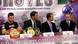 Heated Froch v Groves final press conference [upl. by Llewen421]