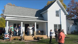 Habitat for Humanity celebrates completion of veterans new home [upl. by Ameyn]