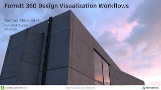 FormIt Friday  Episode 21  Design Visualization Workflows [upl. by Dranoc441]