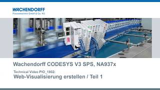 Teil1 WebVisualisierung erstellen  Wachendorff CODESYS V3 SPS deutsch [upl. by Reiner]